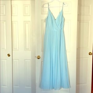 Light blue bridesmaids dress